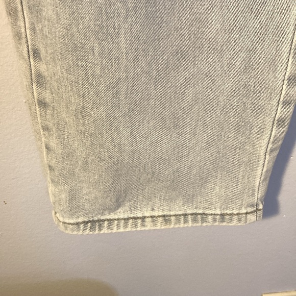 🍁 BNWOT SHEIN HI WAIST Cargo light blue denim jeans •S• 15”•inseam 13” - Picture 4 of 11